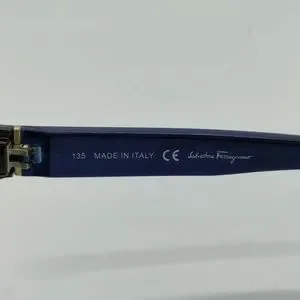 SALVATORE FERRAGAMO Sunglasses SF717S Unisex Black Oval cat eye Salvatore Ferragamo Black and Blue SF717S Oval Sunglasses  main image 4